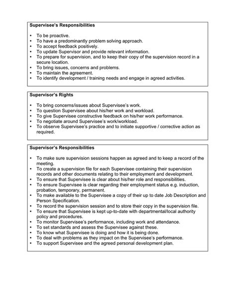 Supervision Contract Template In Word And Pdf Formats Page 2 Of 3