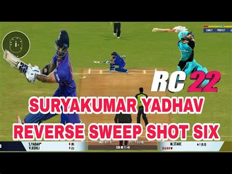 Suryakumar Yadhav Reverse Sweep Shot Six Real Cricket Gameplay Sky