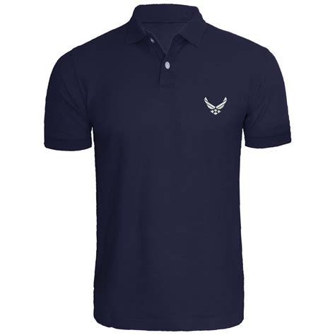 Mens Air Force Usa Embroidered Polo Shirtsembroidered Polo Shirtpolo