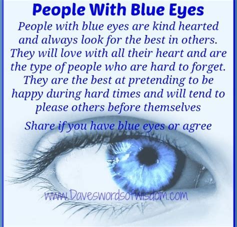 Facts About Blue Eyes Personality Blue Eye Facts Blue Eye Quotes