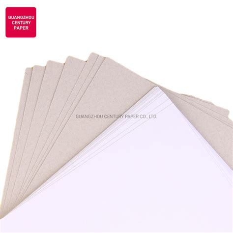 450gsm White Coated Duplex Board With Grey Back China White Back