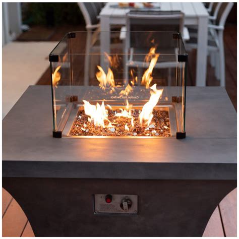 We researched the best outdoor fire your first defense against a dirty fire pit is a good cover to keep it safe from the elements—sitting. Backyard Elements Square Gas Fire Pit with Fire Glass ...