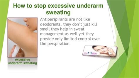 How To Stop Excessive Underarm Sweating