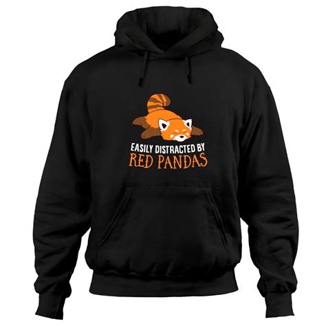 Red Panda Love Easily Distracted By Red Pandas Hoodies Sold By Giralda