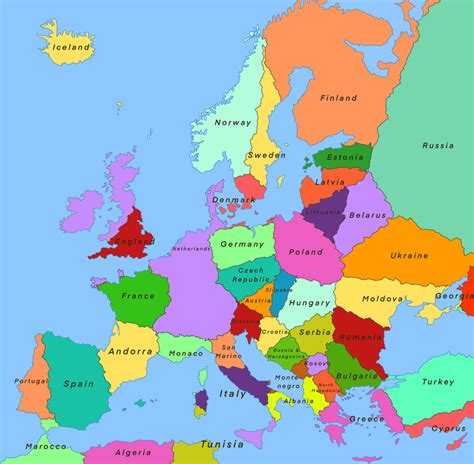 Europe Countries And Capitals Map Original File ‎ 1475 × 1200