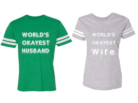 world okyest husband wife matching couple cotton jerseys men green women heather men xxl