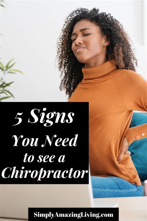 5 Signs To Determine If You Need To See A Chiropractor Chiropractors Chiropractic Care