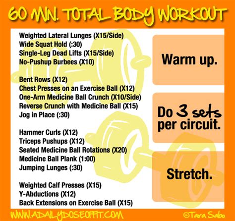 A Daily Dose Of Fit 60 Minute Total Body Workout