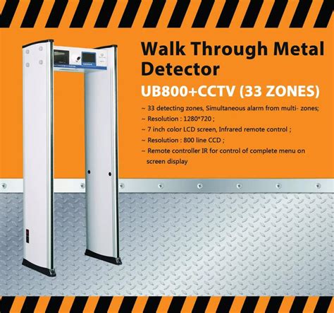 Uniqscan 33 Zones Walk Through Security Body Scanner Door Frame Archway