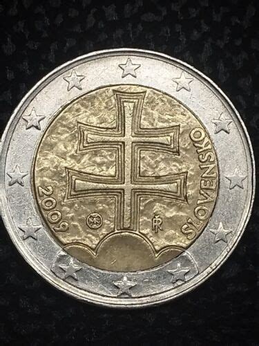 2 Euro Coin 2009 Slovenskoslovakia Ebay