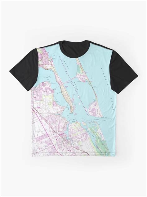 Vintage Map Of Port St Lucie Inlet 1948 T Shirt By Bravuramedia