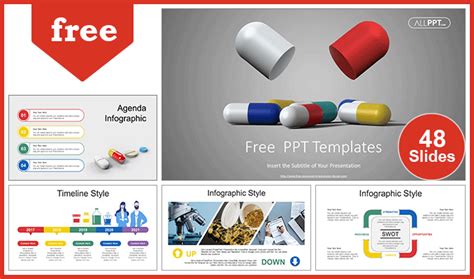 Capsules Medication Balancing Powerpoint Templates For Free