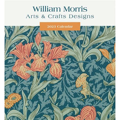 William Morris Arts And Crafts Designs 2023 Wall Calendar Daedalus Books