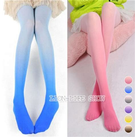 fashion sexy 30d ombre watercolor velvet gradient tights pantyhose free shipping tights