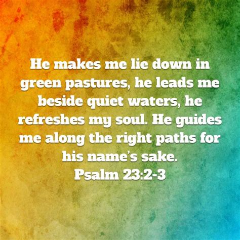 Psalm 232 3 New International Version Niv Psalms Psalm 23 Good