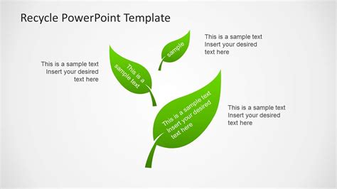Eco Friendly PowerPoint Template With Recycle Icons SlideModel