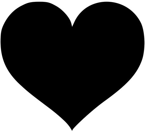 Black Heart Symbol Png Clipart Png All Png All