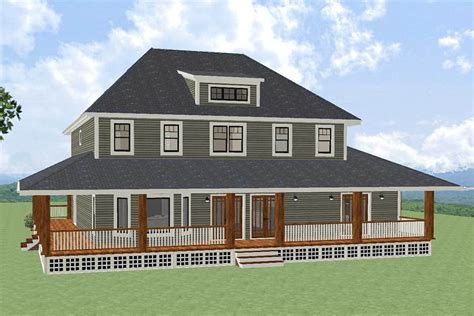 Southern House Plan With Wrap Around Porch 46299la Architectural
