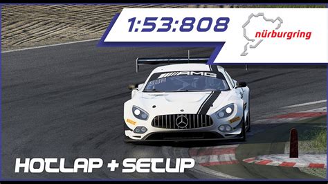 Acc Hotlap Setup Nurburgring Amg Mercedes Gt Youtube