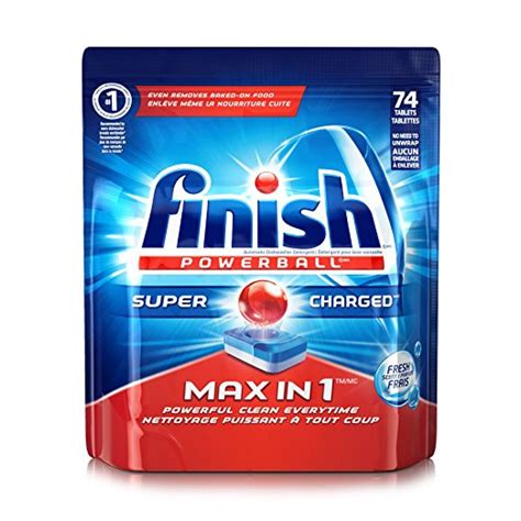 Most mainstream detergent companies use polyvinyl alcohol (pva) as the primary material for the protective film in pods. Amazon: Finish Max in 1 Fresh 74 Tabs, Automatic ...