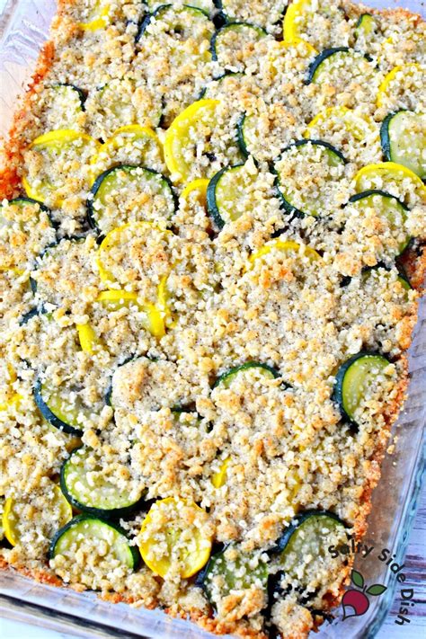 Summer Squash Casserole With Panko Crumb Topping Easy Side Dishes