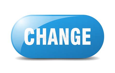 Change Button Change Sign Key Push Button Stock Vector