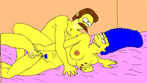 Rule 34 Breasts Color Female Human Insertion Lying Male Marge Simpson