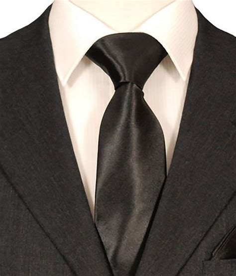 Blackmail Tie Black Satin Formal Regular Tie Buy Online At Low Price