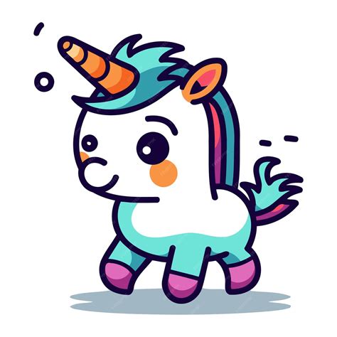 Premium Vector Unicorn Cartoon Character Cute And Funny Vector