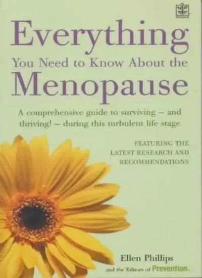Everything You Need To Know About The Menopause A Comprehensive Picclick