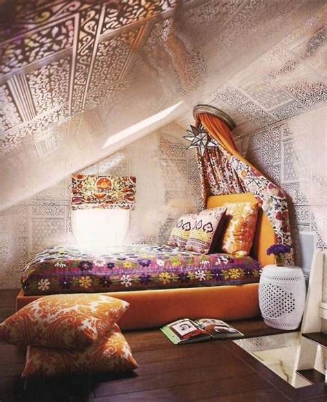 Attic Bedroom With A Hippie Vibe Hippie Boho Chic Style Pinterest