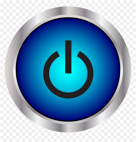 Blue Power Button Icon Power Button Icon Transparent Hd Png Download