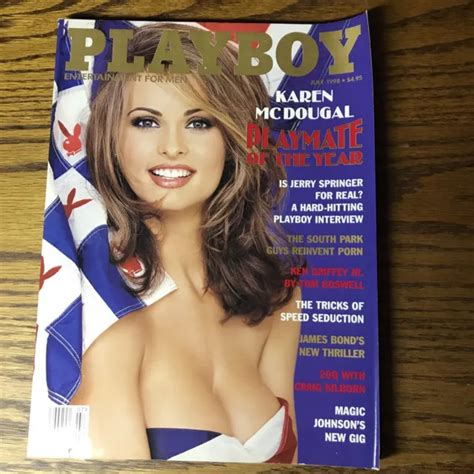 Playboy July Karen Mcdougal Lisa Dergan Jerry Springer Ken Griffey