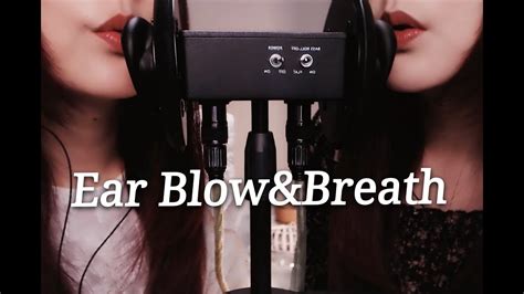 Asmr Both Ear Blowing And Deep Breathing 【no Talking】 Youtube