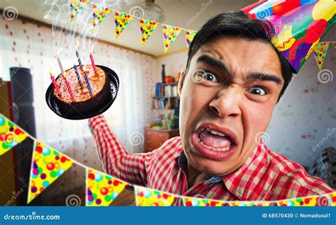 Crazy Birthday Boy Stock Photo Image Of Entertainment 68570430