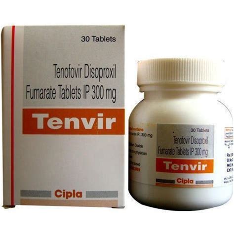 Tenofovir 300 Mg Tenvir Anti Hiv Drugs 30 Tablets Prescription At Rs