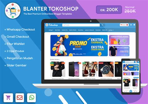 Unduh Gratis Blanter Tokoshop V32 Template Blogger Premium Kaskus