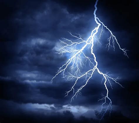 Lightning Strike On The Cloudy Sky — Stock Photo © Sonerbakir 58457101