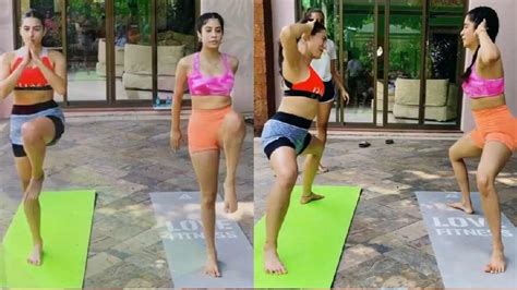 jahnvi kapoor celebrity fitness regime watch bollywood actress janvi kapoor s legwork routine