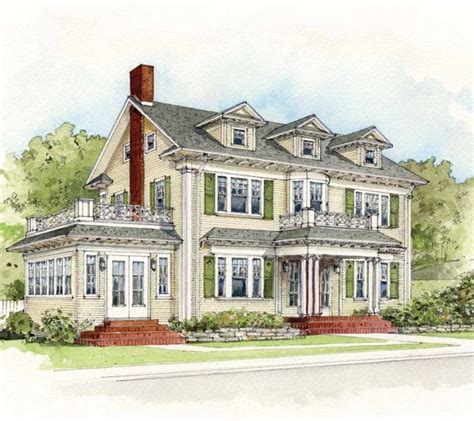 Early 20th Century Suburban House Styles Colonial House Exteriors