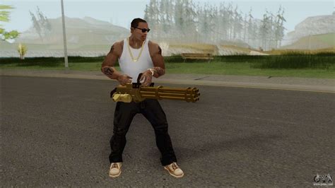 Coil Minigun Gold Gta V For Gta San Andreas