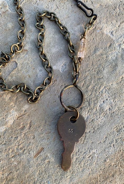 I'VE GOT A CAR 1955 Car Key Assemblage Necklace Antique Key Necklace - Etsy