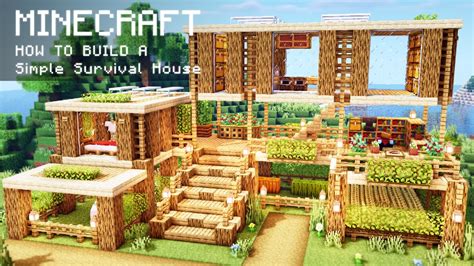 Minecraft How To Build A Simple Survival House Youtube