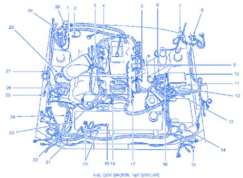 ford mustang gt  electrical circuit wiring diagram carfusebox