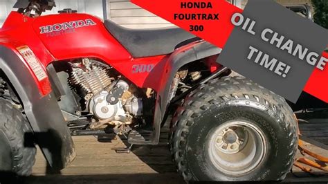 How To Honda Fourtrax 300 Oil Change W K N Oil Filter Motul Oil