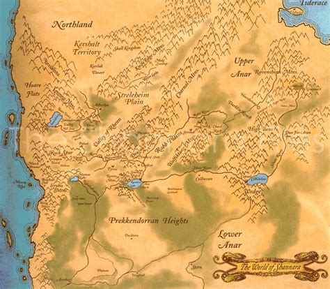 Shannara Wikipedia The Free Encyclopedia Fantasy World Map