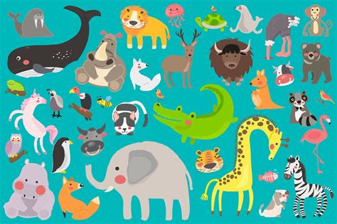 Wildlife Animal Cartoons Download Free Vectors Clipart Graphics