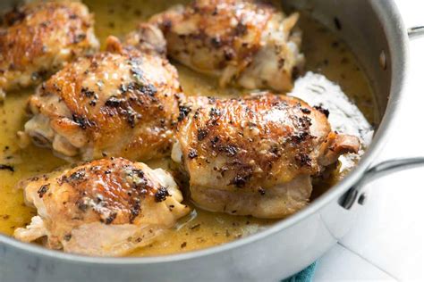 Recipes specifically calling for boneless, skinless thighs are getting more popular but they are still a bit of a challenge to find. Easy Lemon Chicken Thighs with Herbs