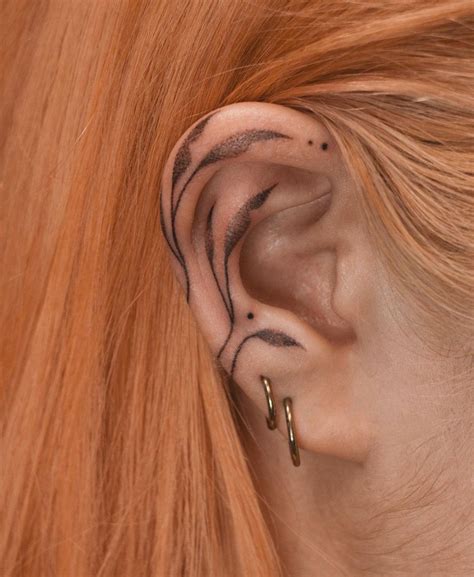 20 Ear Tattoos That Look More Eye Catching Than A Pair Of Fancy Earrings Bright Side