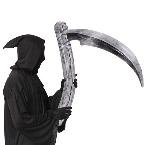 Props Weapons And Armor Plastic Skull Grim Reaper Scythe Weapon Fake
